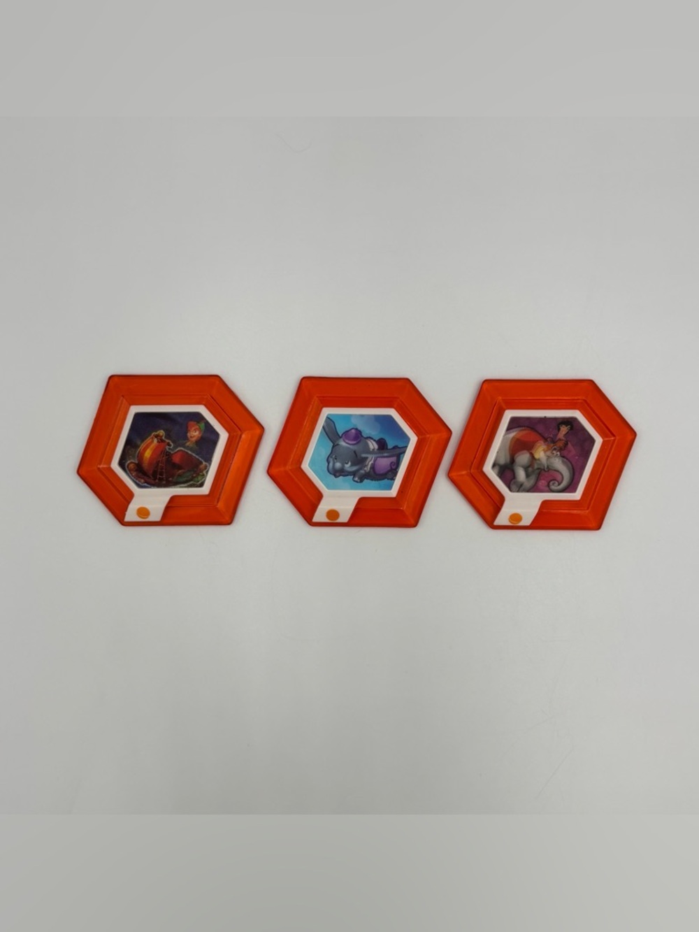 Disney Infinity Holographic Power Disc Toy Lot- Buzz Lightyear Aladdin Peter Pan